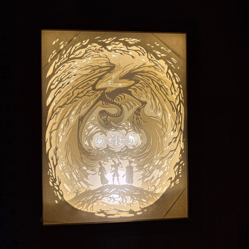 LitJoy Harry Potter Three Brothers Light Box Deathly Hallows Shadow Box LED NEW
